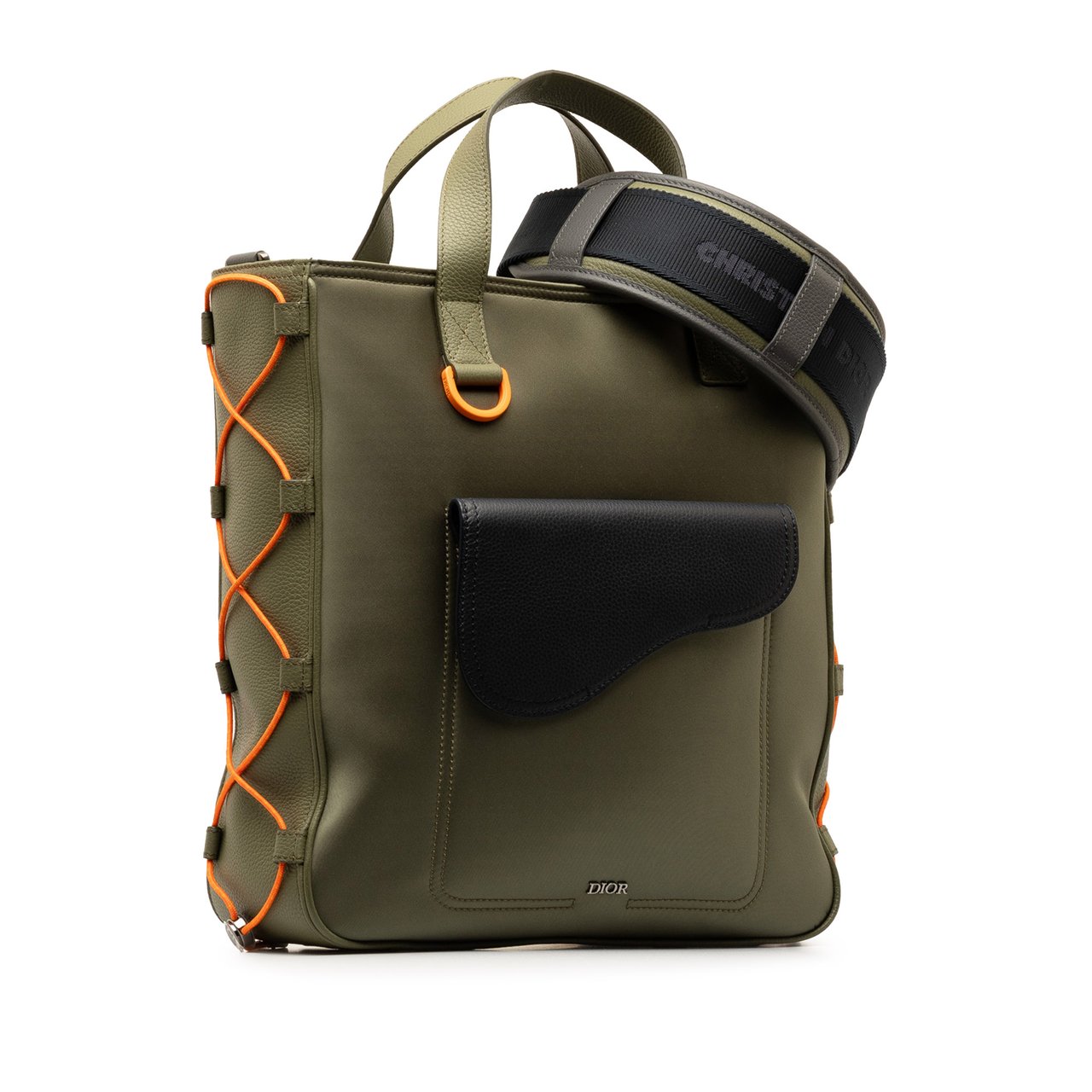 Dior x Sacai Saddle Tote Groen