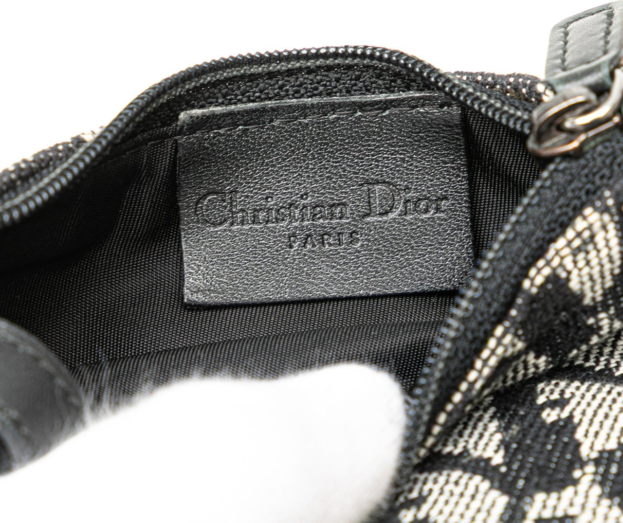Dior Diorissimo Canvas Coin Pouch Blauw