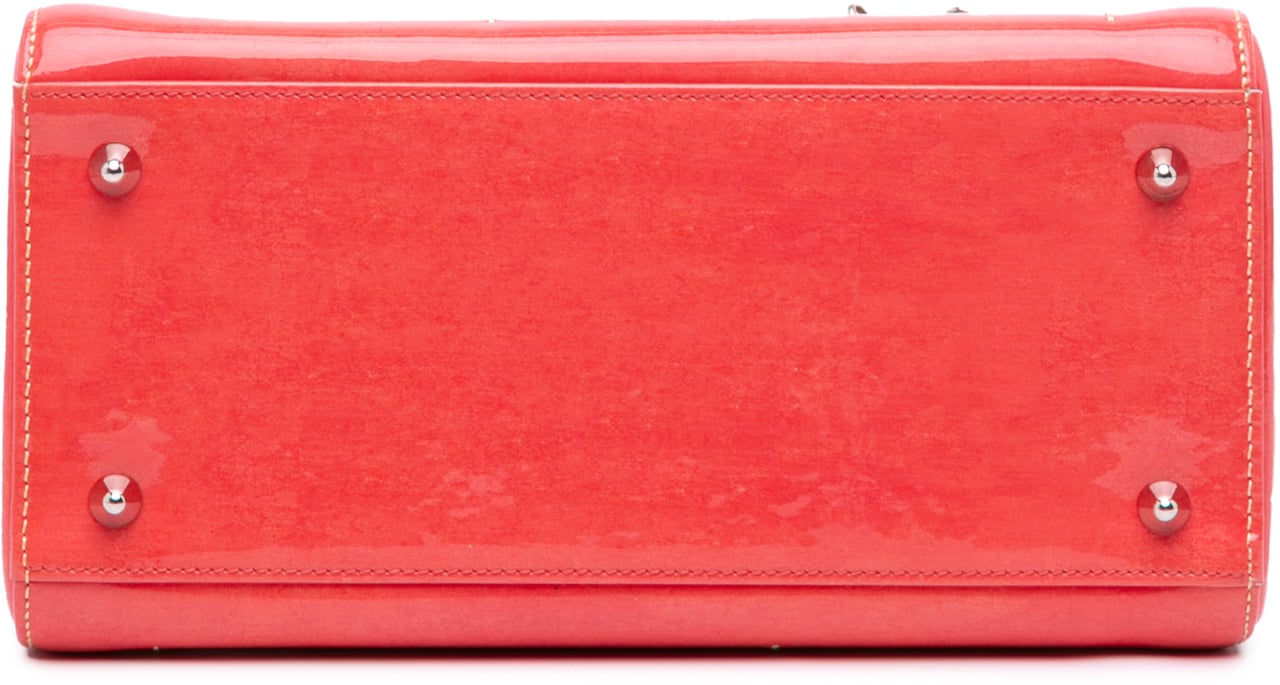 Dior Medium Ombre Patent Cannage Lady Dior Oranje