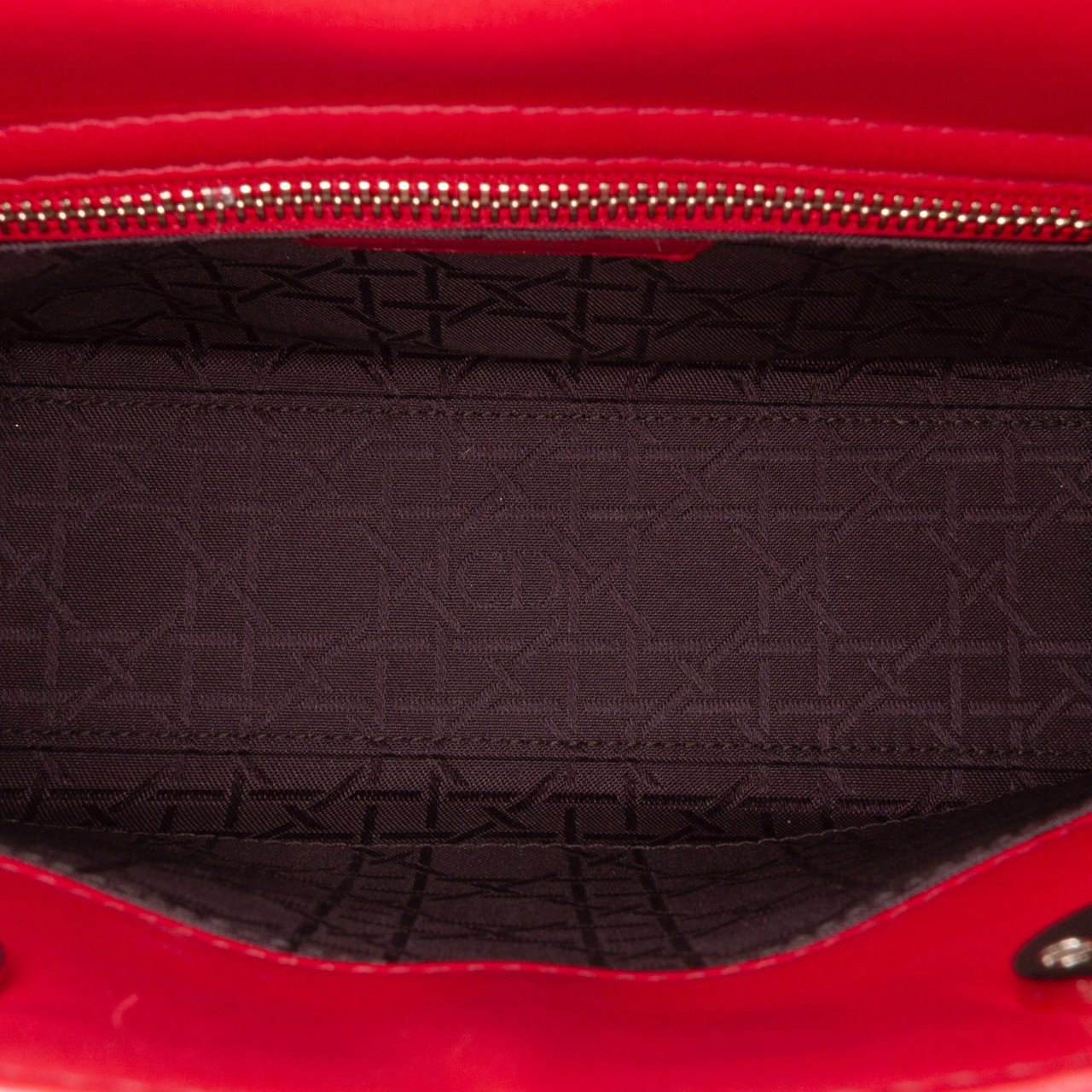 Dior Small Lambskin Cannage My ABCDior Lady Dior Rood