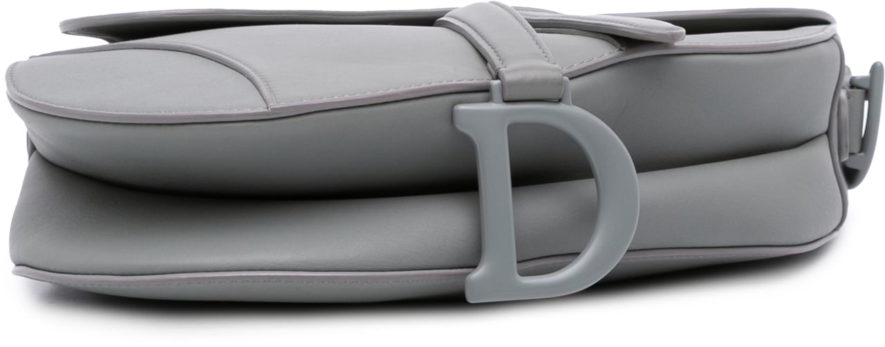 Dior Ultra Matte Calfskin Saddle Bag Grijs