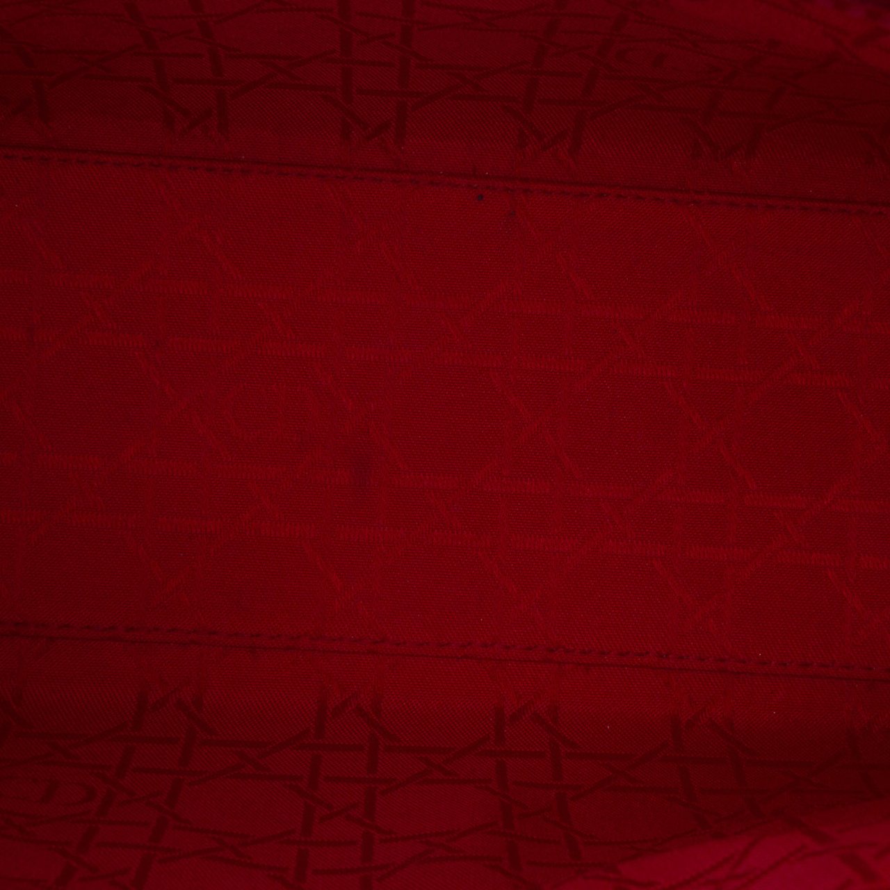 Dior Medium Patent Cannage Lady Dior Rood