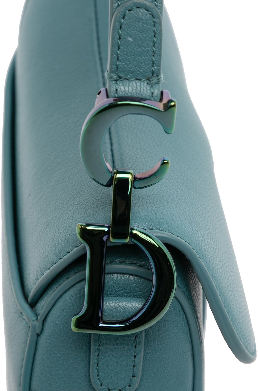 Dior Micro Goatskin Saddle Bag Blauw