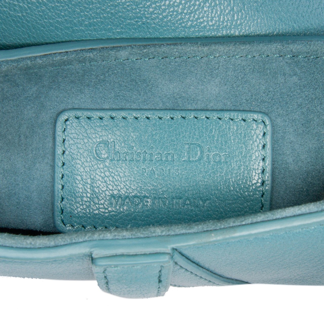 Dior Micro Goatskin Saddle Bag Blauw