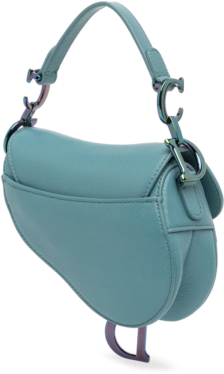 Dior Micro Goatskin Saddle Bag Blauw