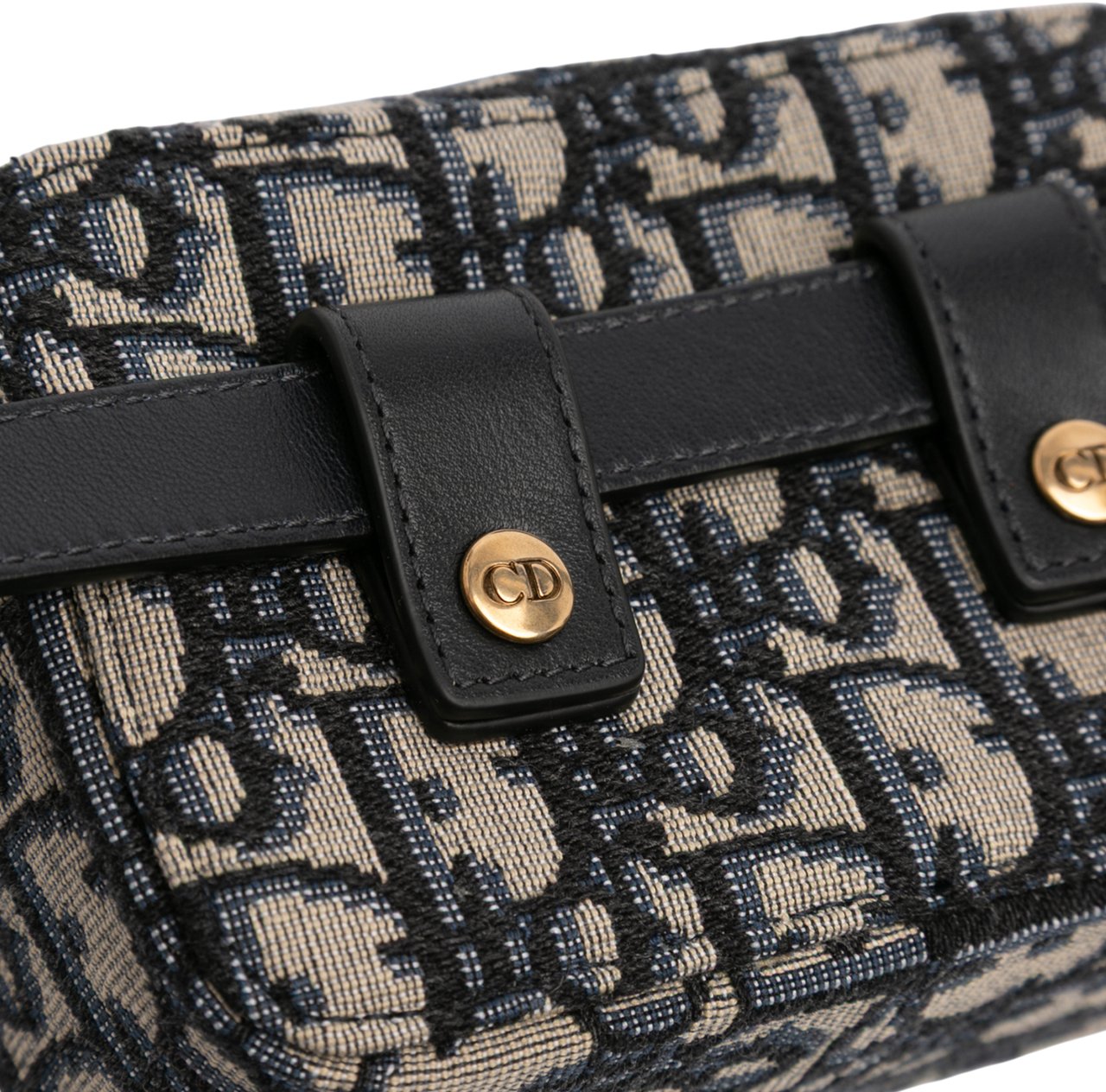 Dior Oblique Canvas Belt Pouch Blauw