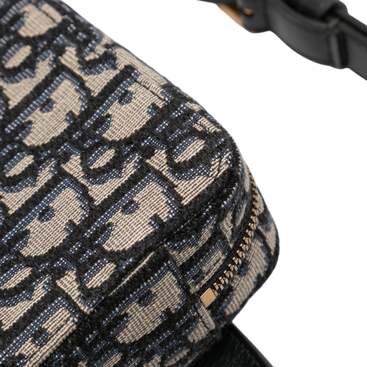 Dior Oblique Canvas Belt Pouch Blauw