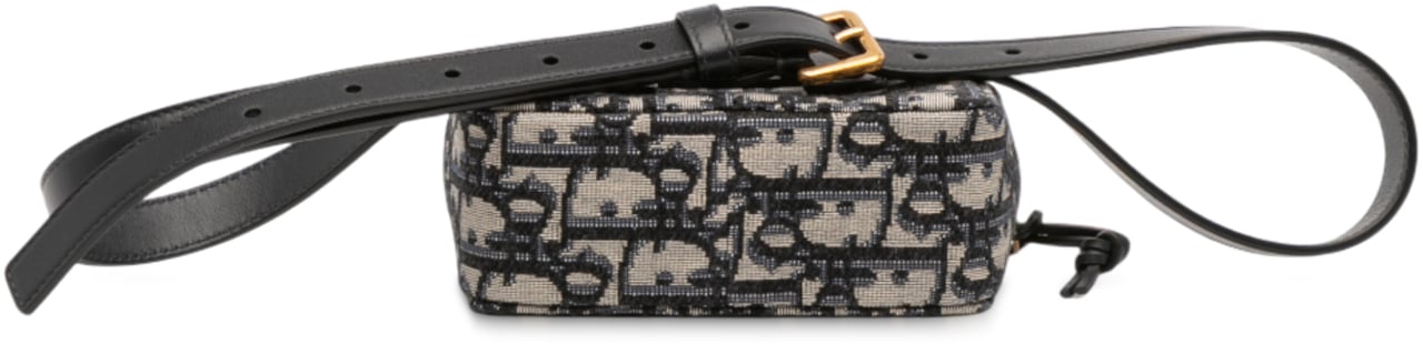 Dior Oblique Canvas Belt Pouch Blauw