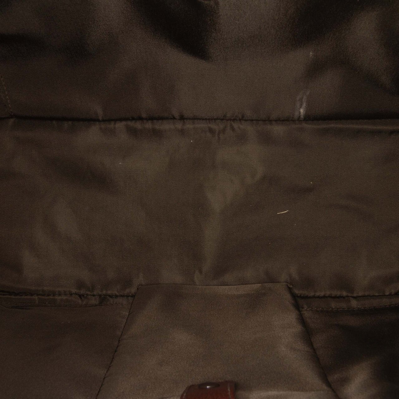 Dior Calfskin Double Saddle Bowler Bag Bruin