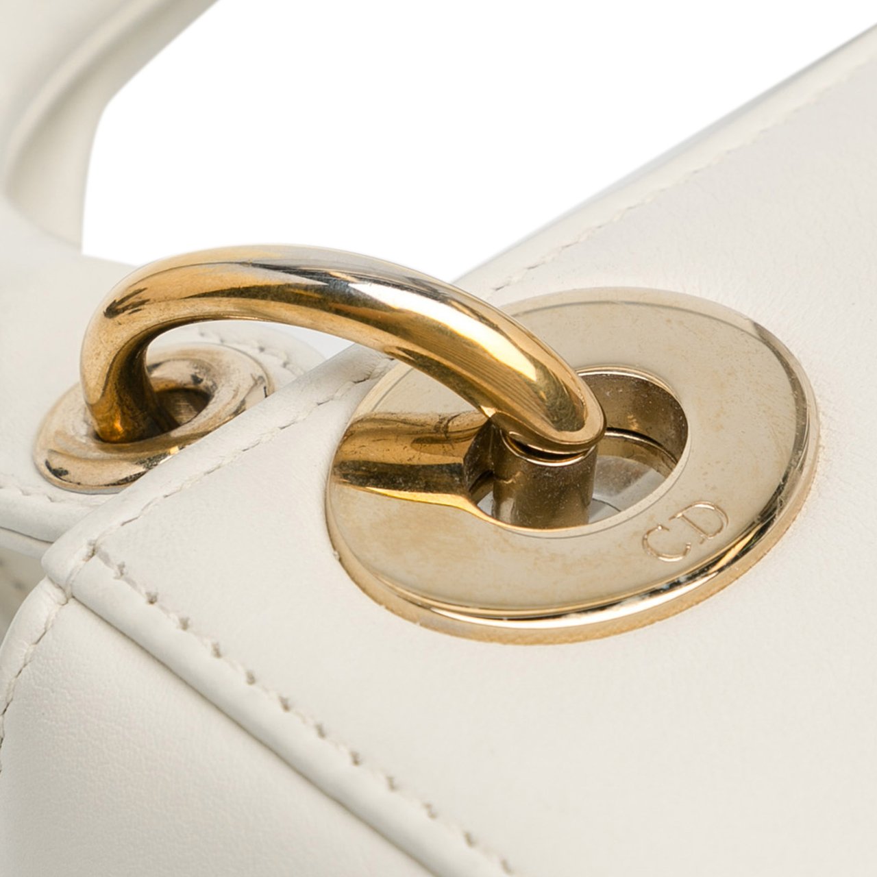 Dior Niki De Saint Phalle Mini Calfskin Dioramour Lady Dior Wit