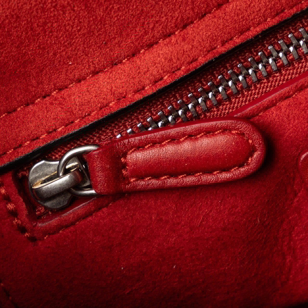 Dior Mini Embossed Calfskin Cannage Studded Flower Lady Dior Rood