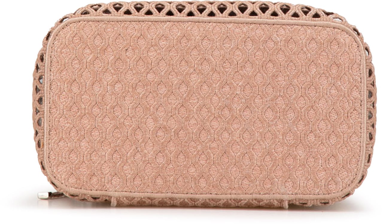 Dior Mesh Embroidered Diortravel Vanity Case Roze