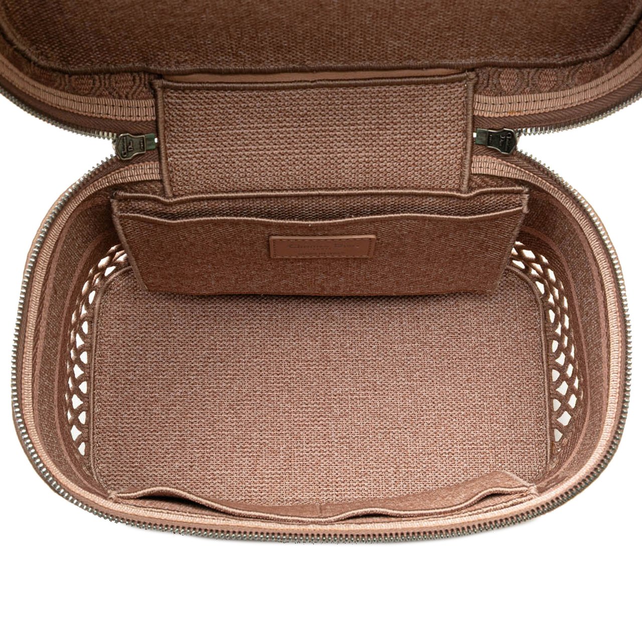 Dior Mesh Embroidered Diortravel Vanity Case Roze