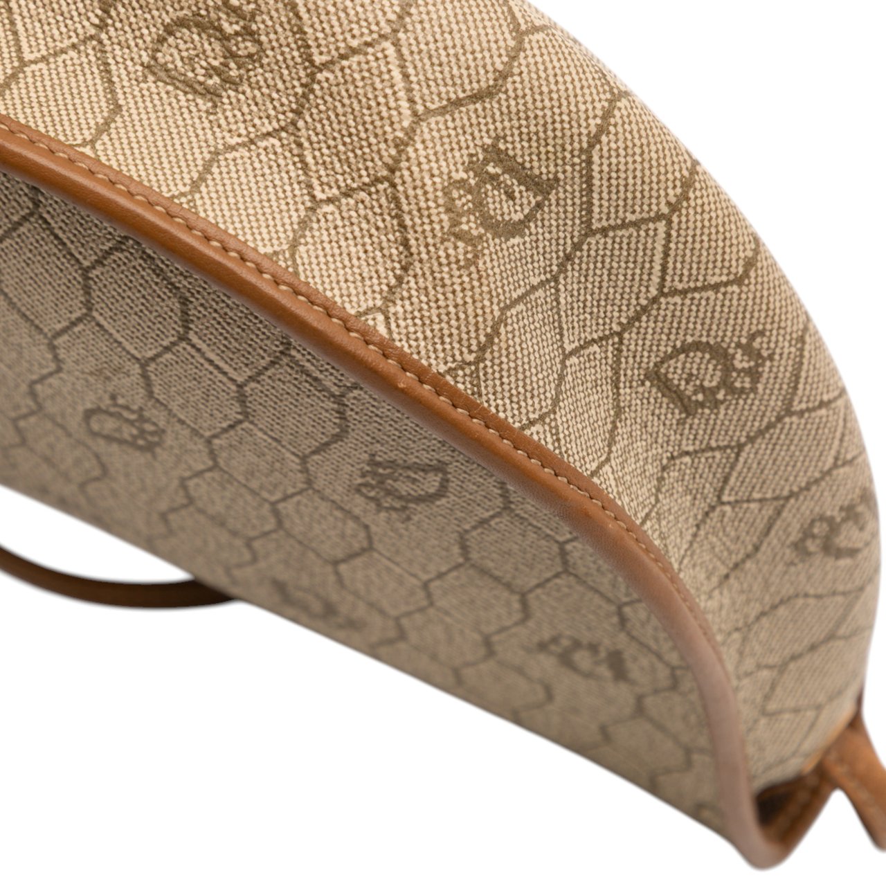 Dior Honeycomb Coated Canvas Crossbody Bruin