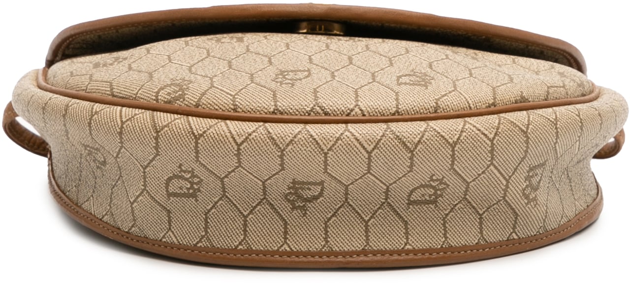 Dior Honeycomb Coated Canvas Crossbody Bruin