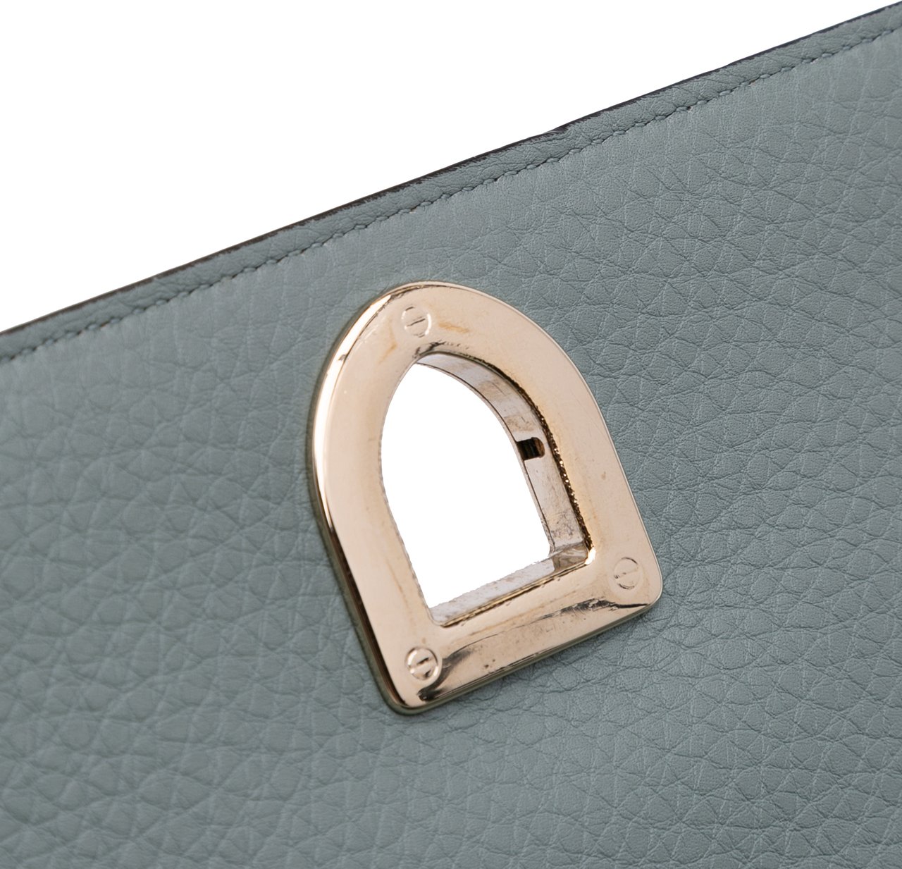 Dior Small Grained Calfskin Diorama Flap Grijs