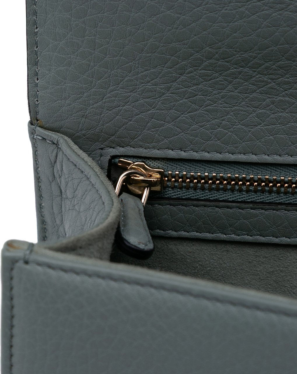 Dior Small Grained Calfskin Diorama Flap Grijs