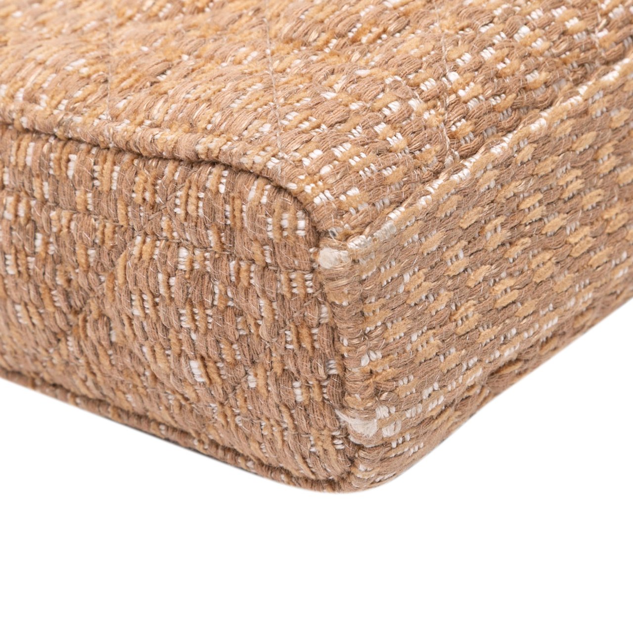 Dior Medium Tweed Cannage Lady D Joy Bruin