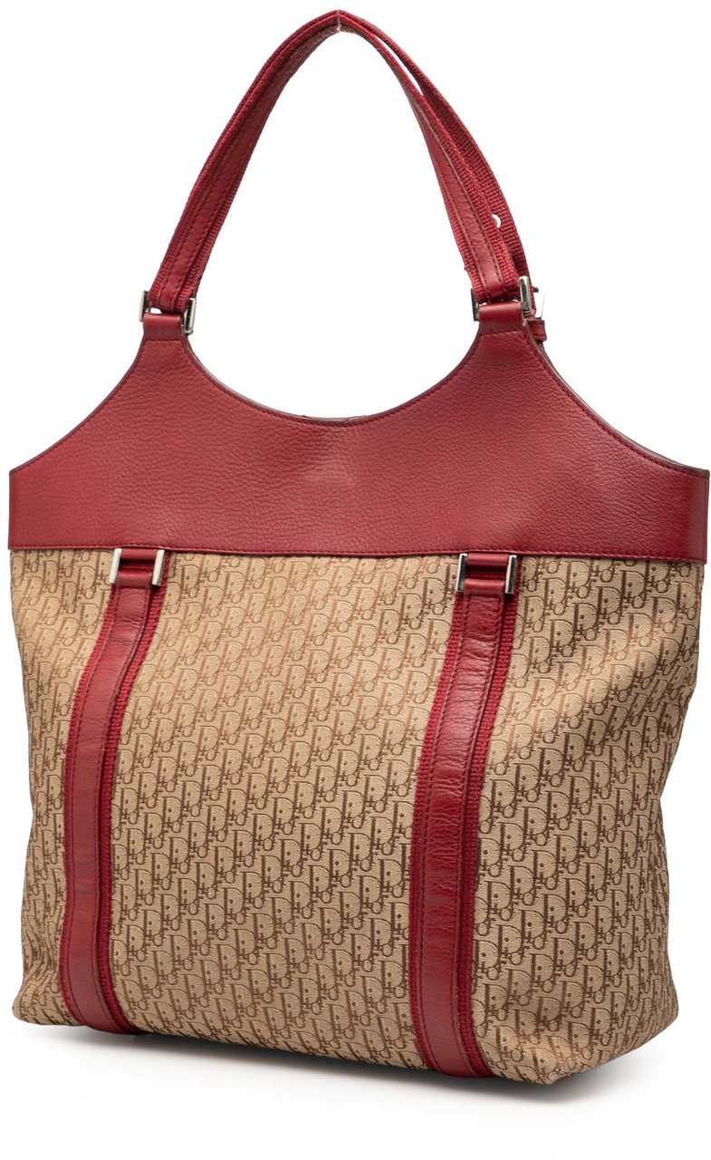 Dior Diorissimo Trotter Canvas Street Chic Tote Bruin