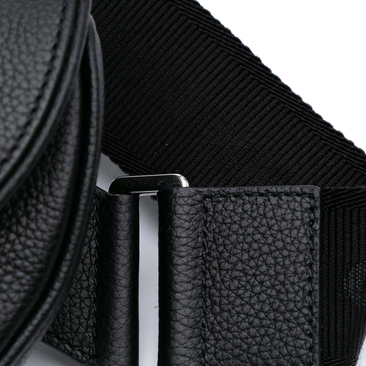 Dior Grained Calfskin Saddle Bag Zwart