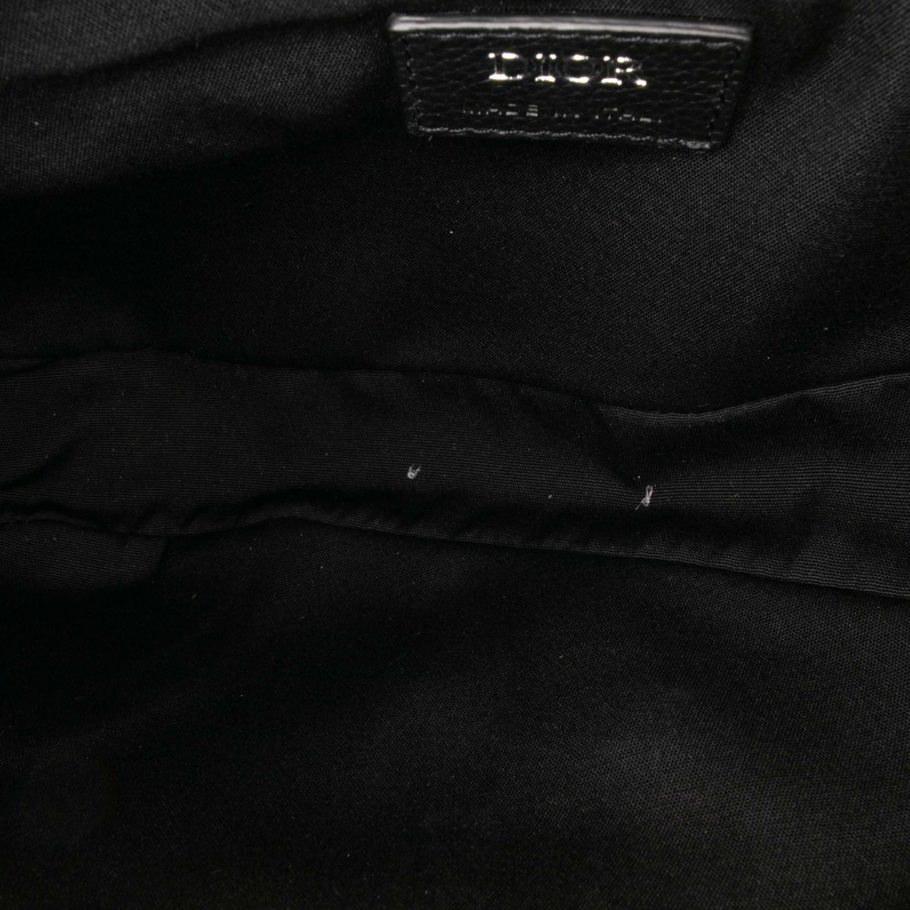 Dior Grained Calfskin Saddle Bag Zwart