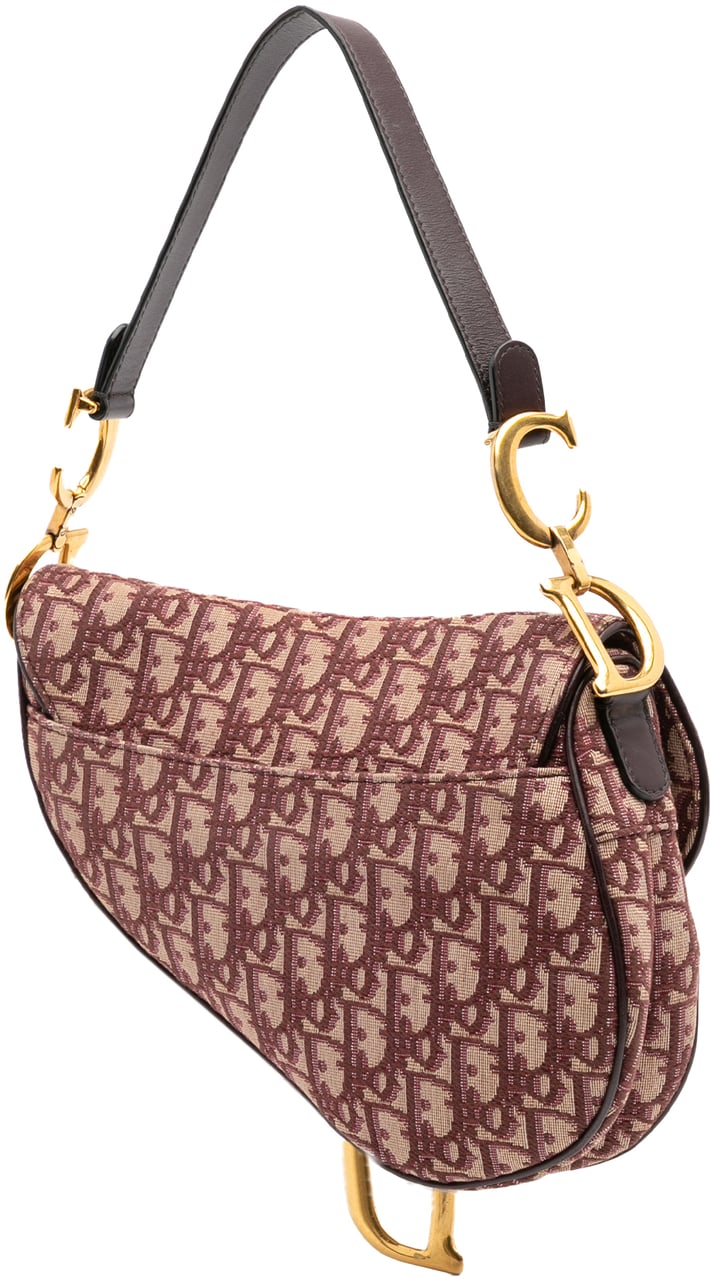 Dior Oblique Canvas Saddle Bag Rood