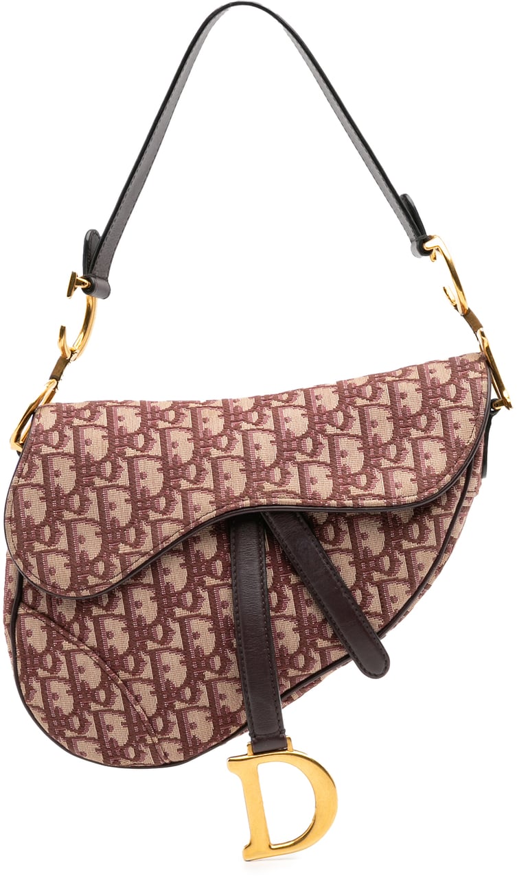 Dior Oblique Canvas Saddle Bag Rood