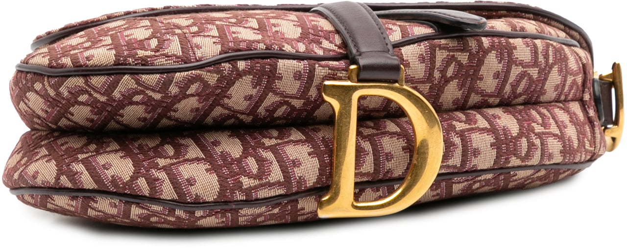 Dior Oblique Canvas Saddle Bag Rood