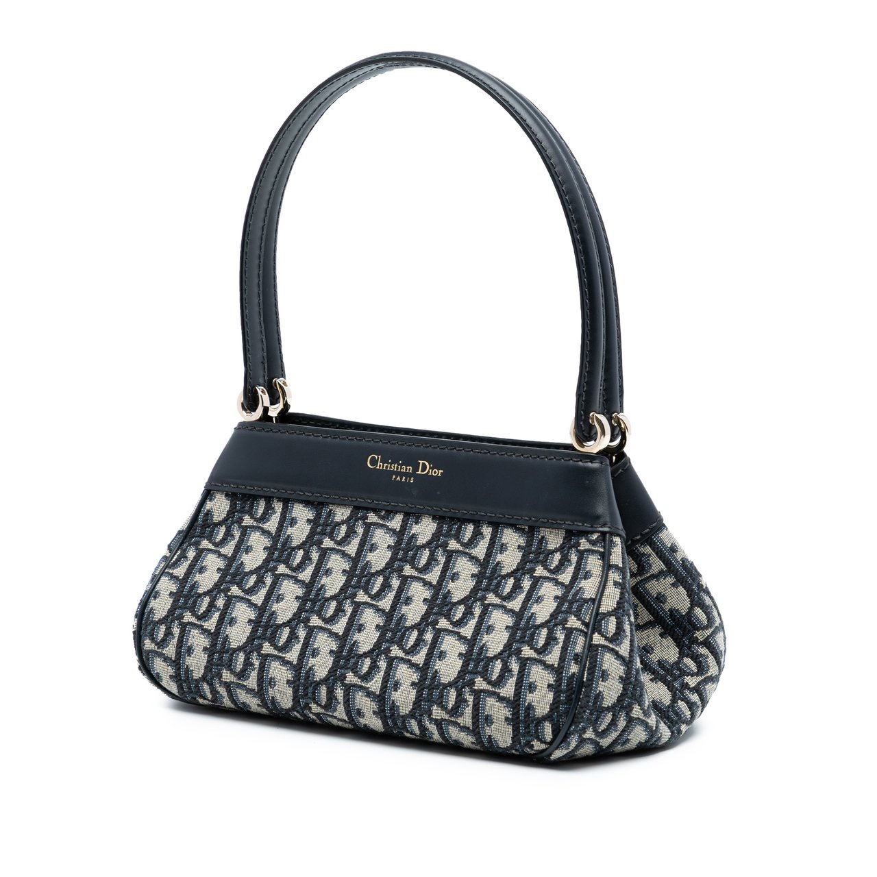 Dior Oblique Canvas Key Shoulder Bag Blauw