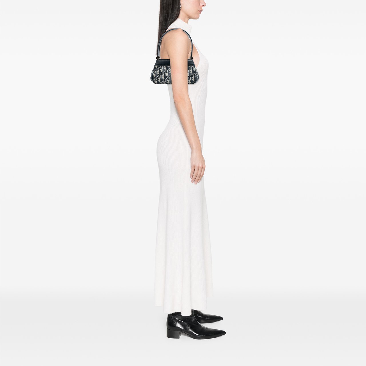 Dior Oblique Canvas Key Shoulder Bag Blauw