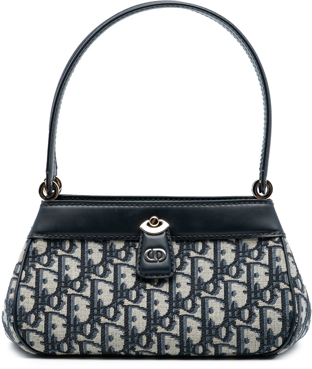 Dior Oblique Canvas Key Shoulder Bag Blauw