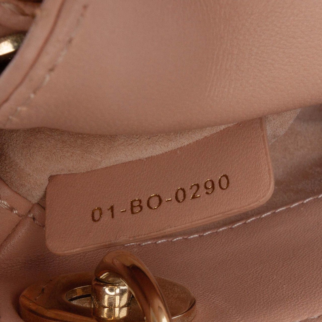 Dior Micro Lambskin Cannage Lady Dior Bruin