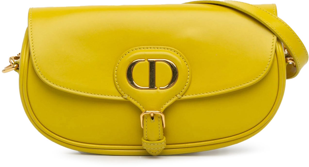 Dior Calfskin Bobby East West Crossbody Geel