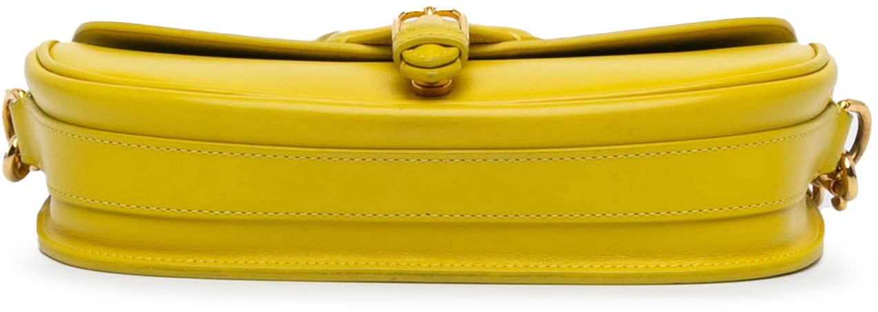 Dior Calfskin Bobby East West Crossbody Geel