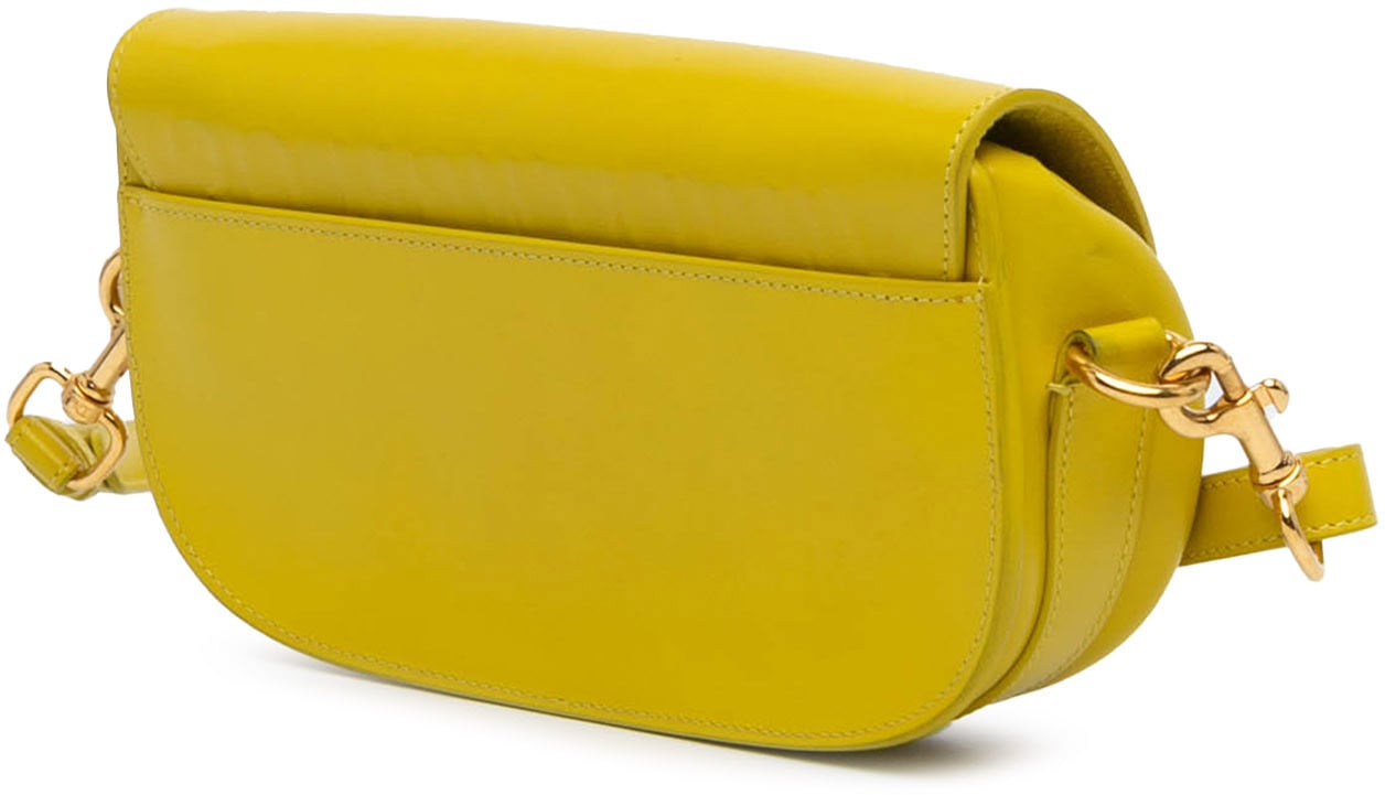 Dior Calfskin Bobby East West Crossbody Geel
