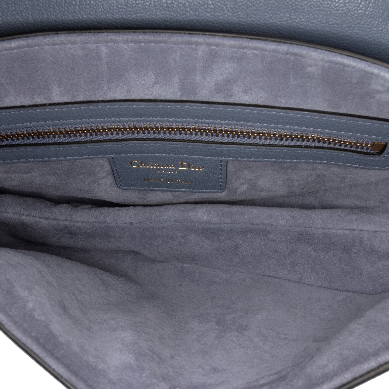 Dior Goatskin Saddle Bag Blauw