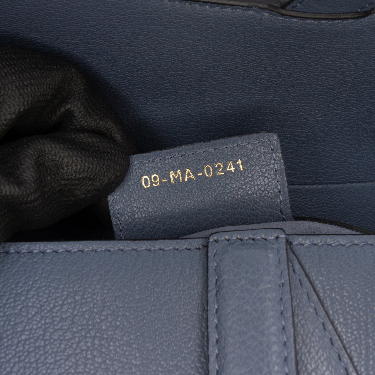Dior Goatskin Saddle Bag Blauw