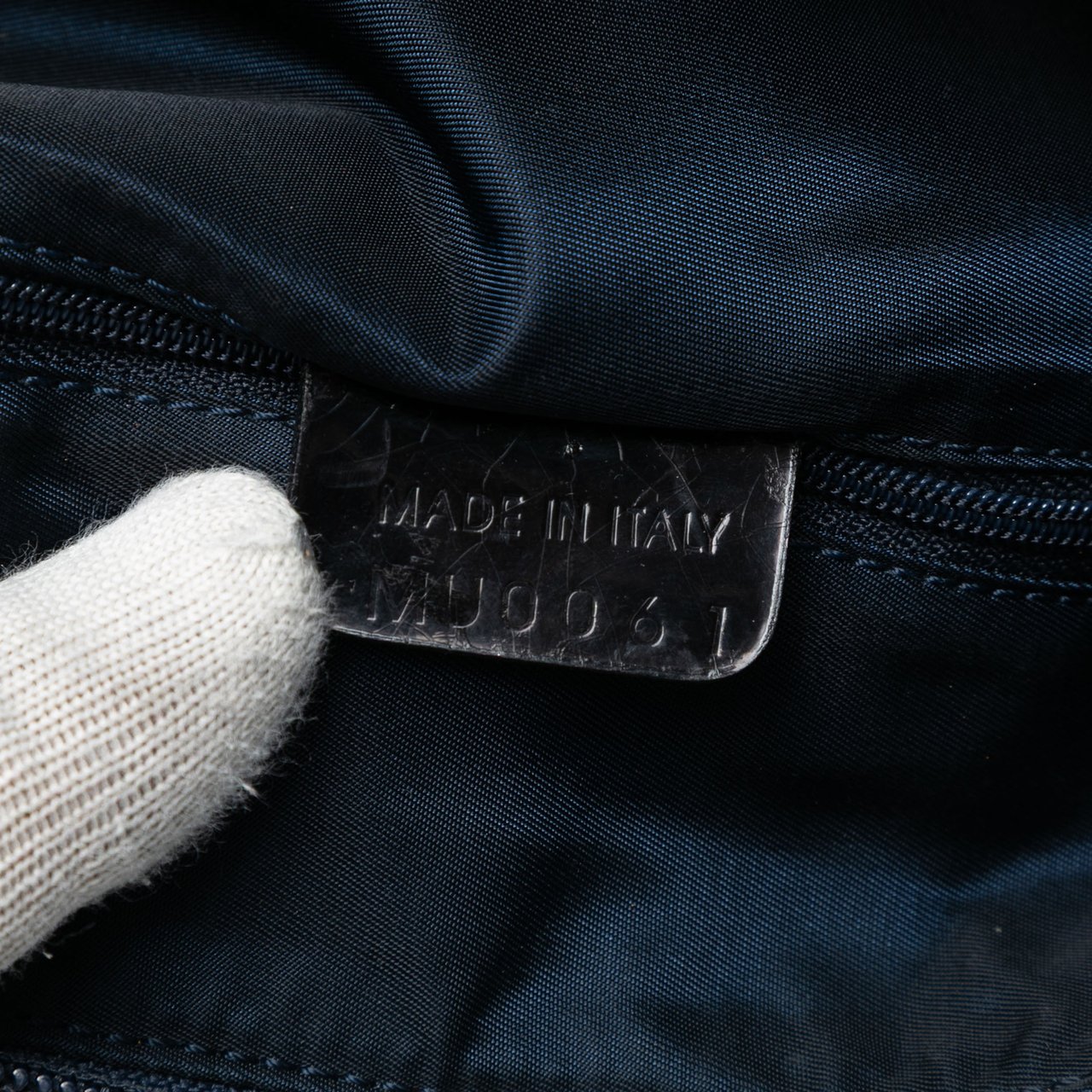 Dior Printed Denim Speedway Crossbody Blauw