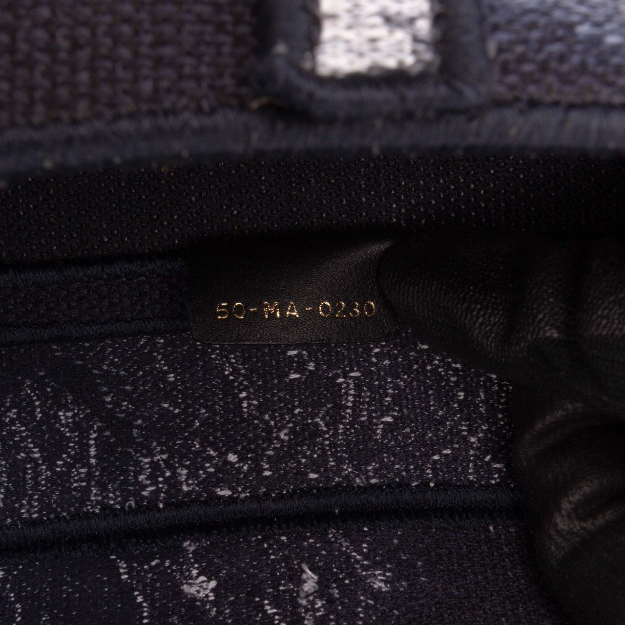 Dior Canvas Embroidered Tie Dye Saddle Bag Zwart