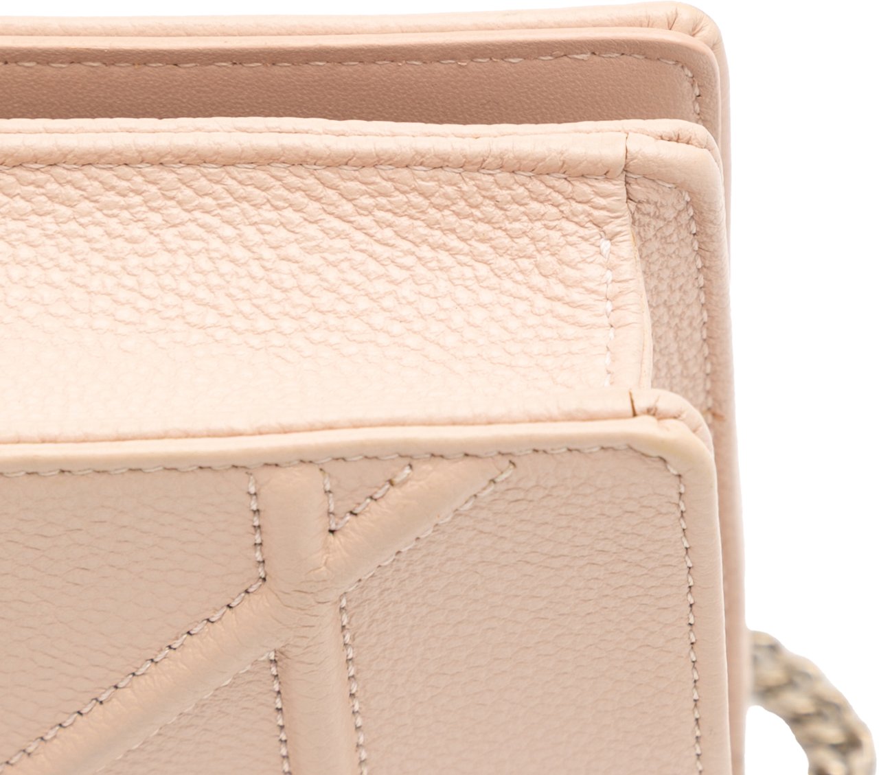 Dior Grained Calfskin Diorama Wallet on Chain Bruin