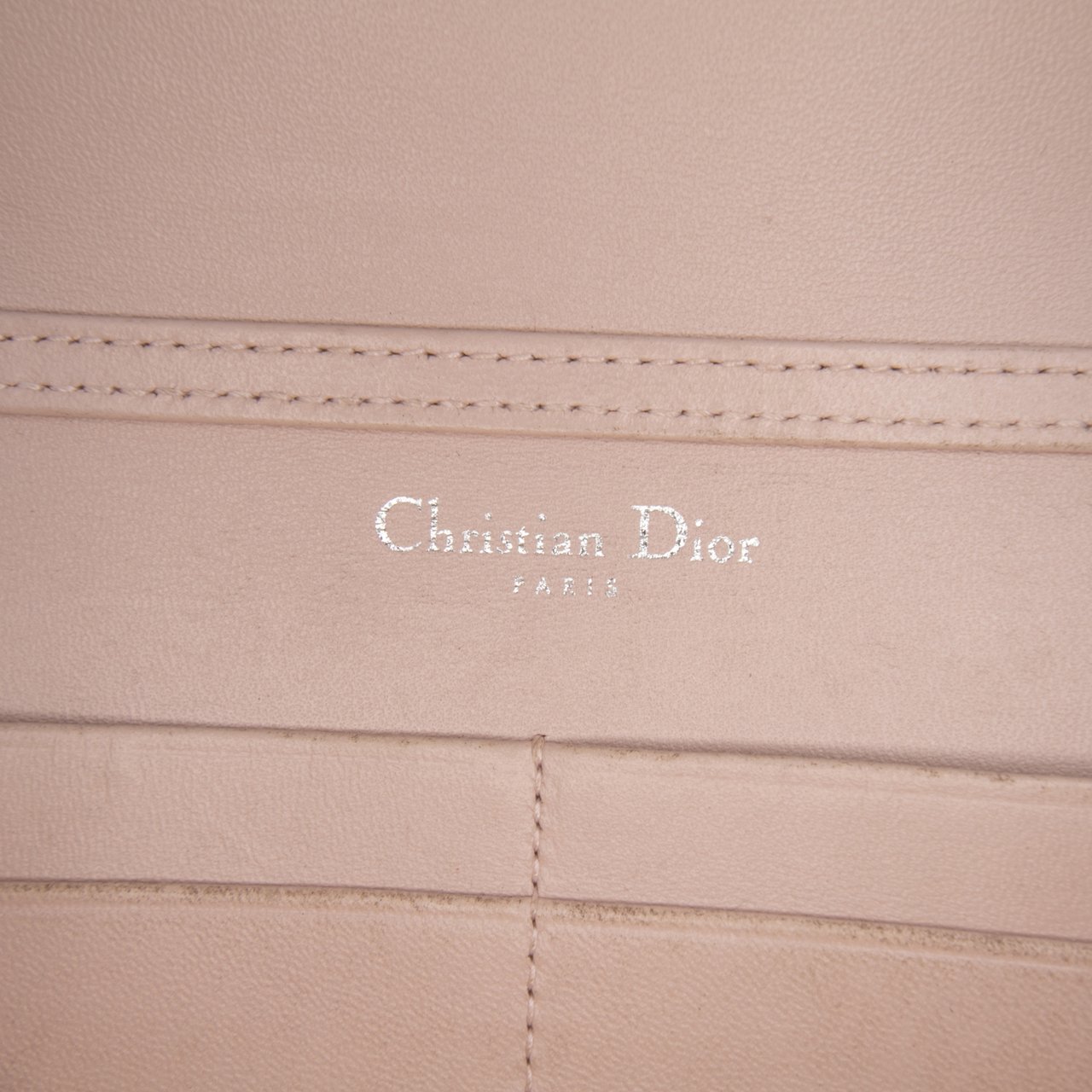 Dior Grained Calfskin Diorama Wallet on Chain Bruin