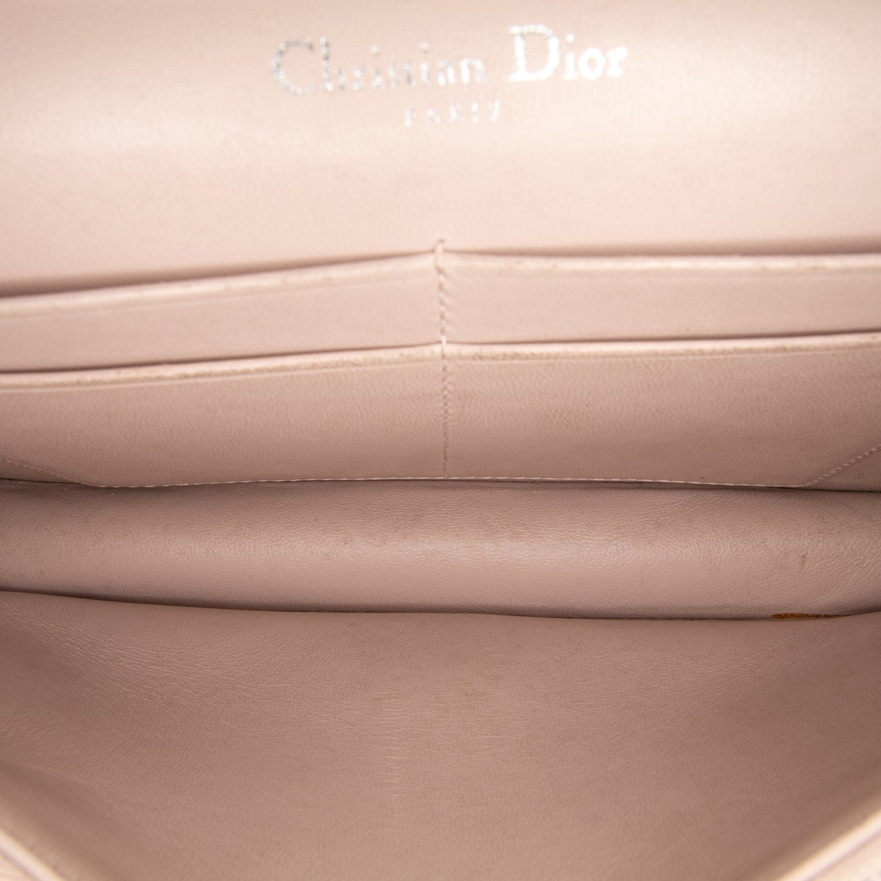 Dior Grained Calfskin Diorama Wallet on Chain Bruin