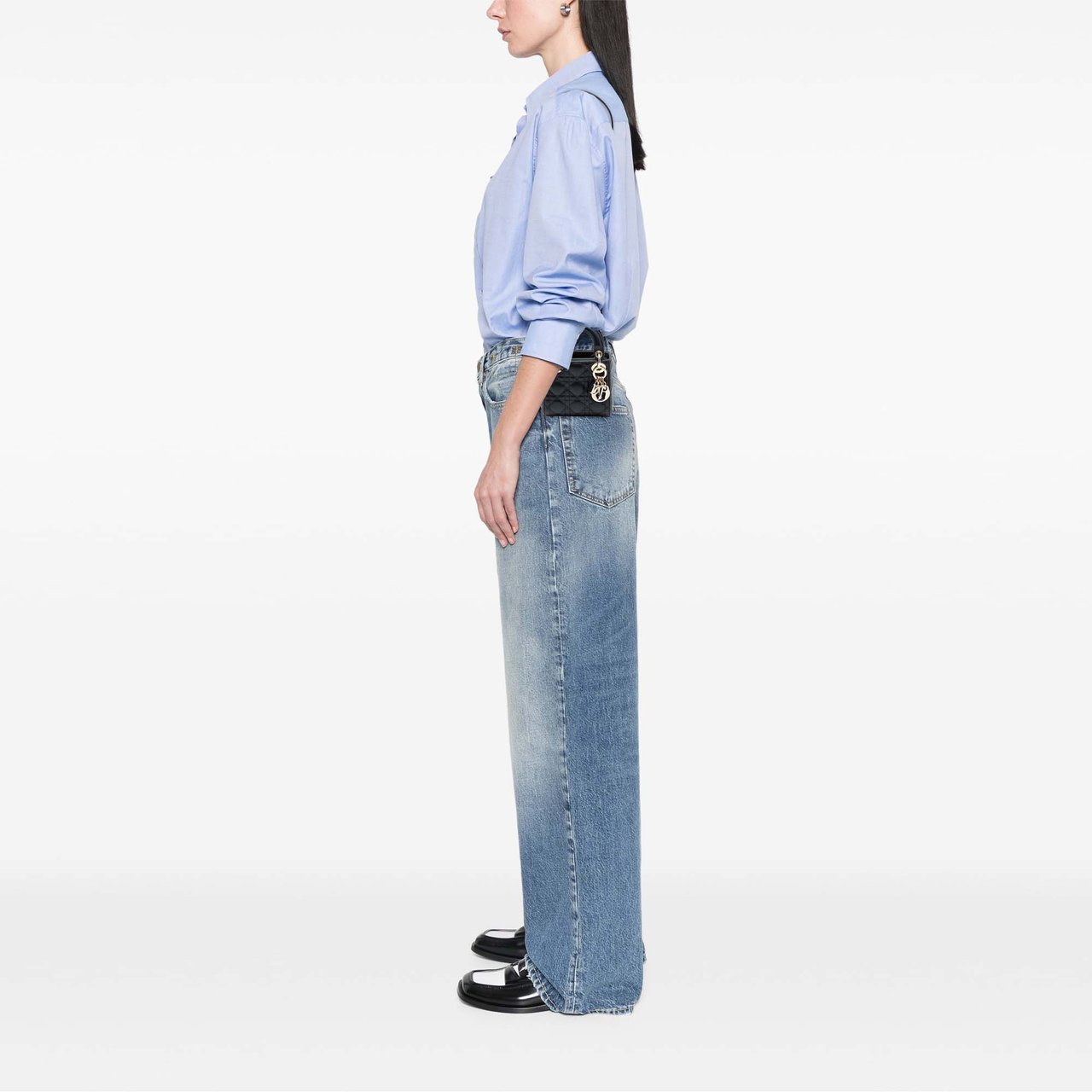 Dior Micro Lambskin Cannage Lady Dior Zwart