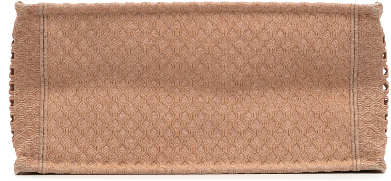 Dior Medium Embroidered Mesh Book Tote Bruin