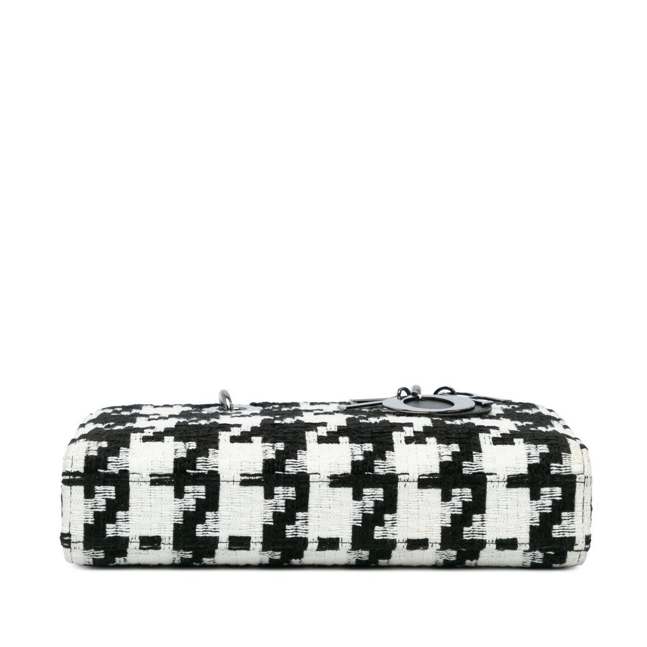 Dior Medium Canvas Macro Houndstooth Lady D Joy Zwart