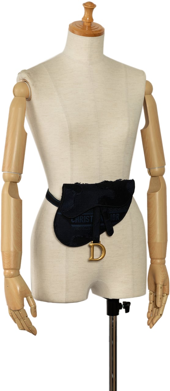 Dior Camouflage Saddle Belt Bag Blauw