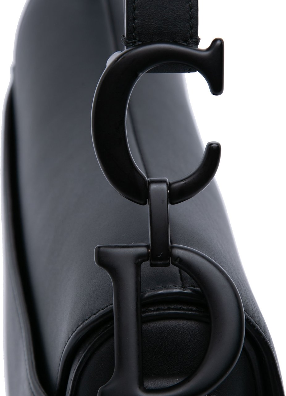 Dior Ultra Matte Calfskin Saddle Bag Zwart