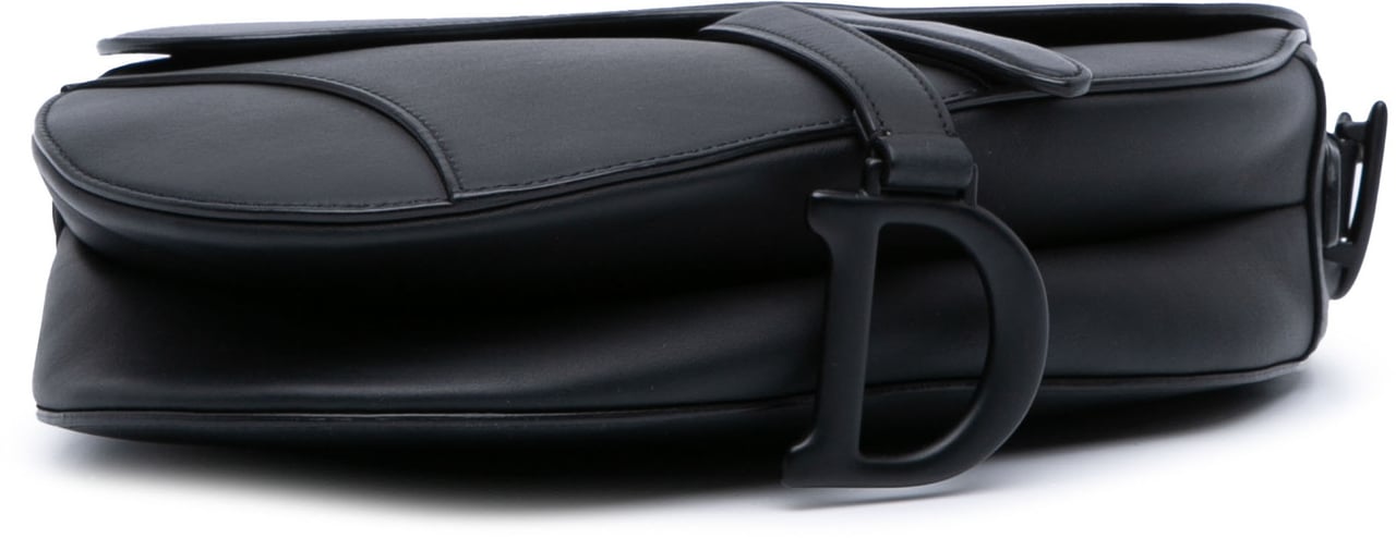 Dior Ultra Matte Calfskin Saddle Bag Zwart