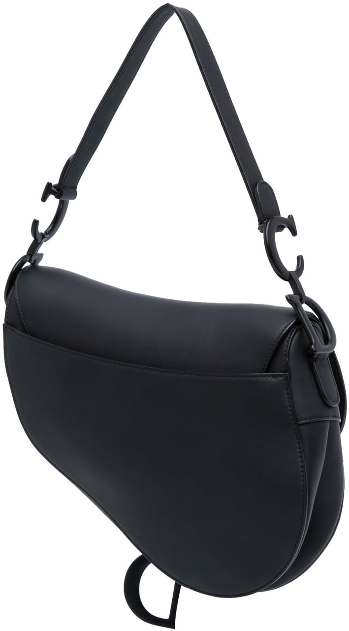 Dior Ultra Matte Calfskin Saddle Bag Zwart