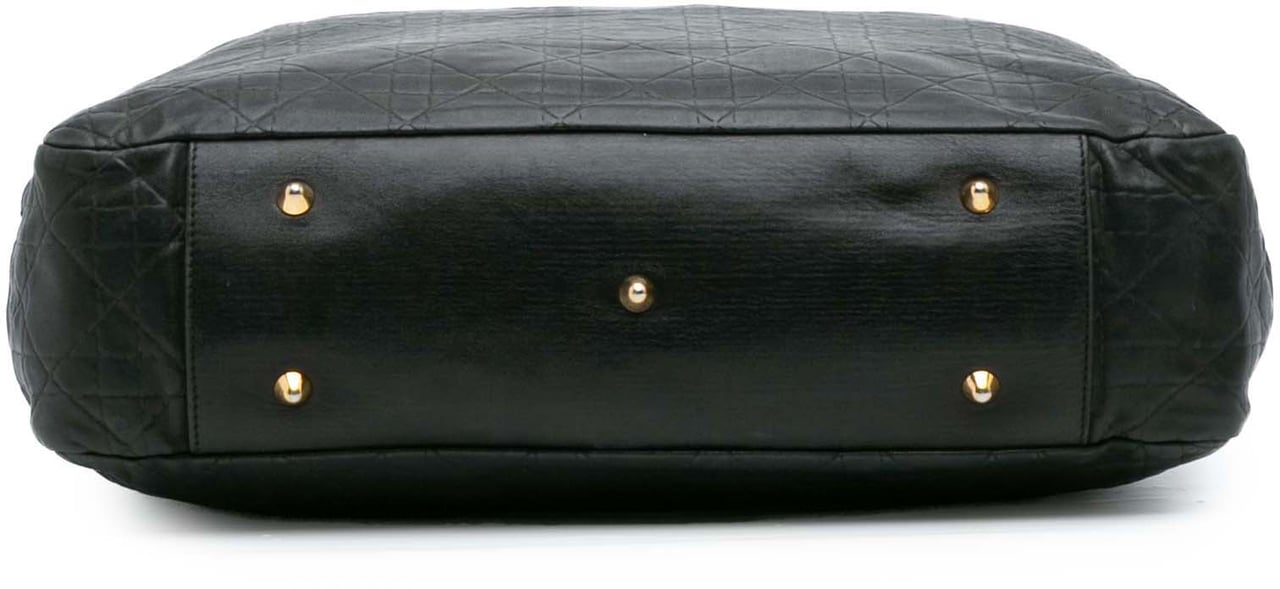 Dior Large Lambskin Cannage Lady Dior Soft Shopping Tote Zwart